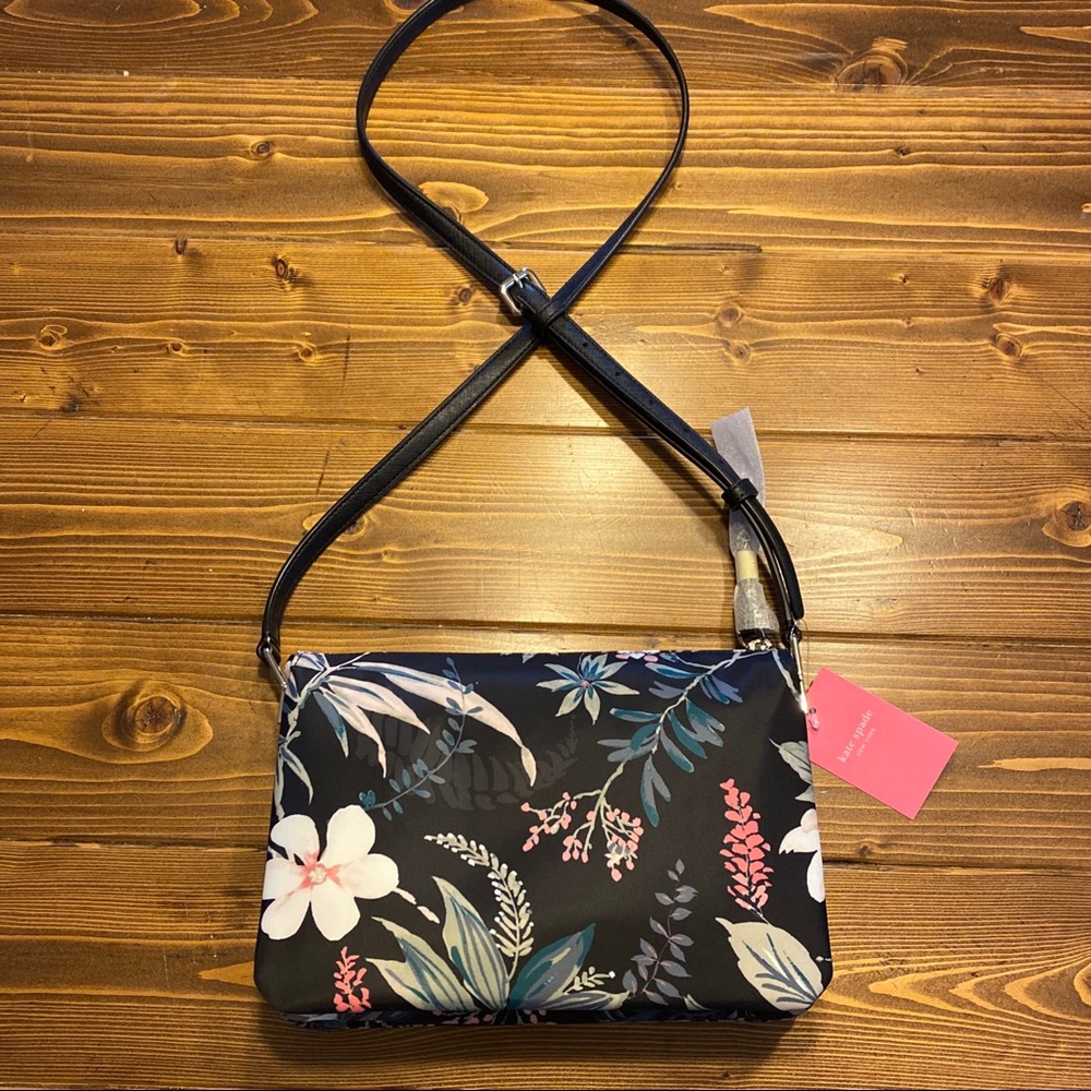 NWT Kate Spade Floral Cross Body Bag - Picture 2 of 6
